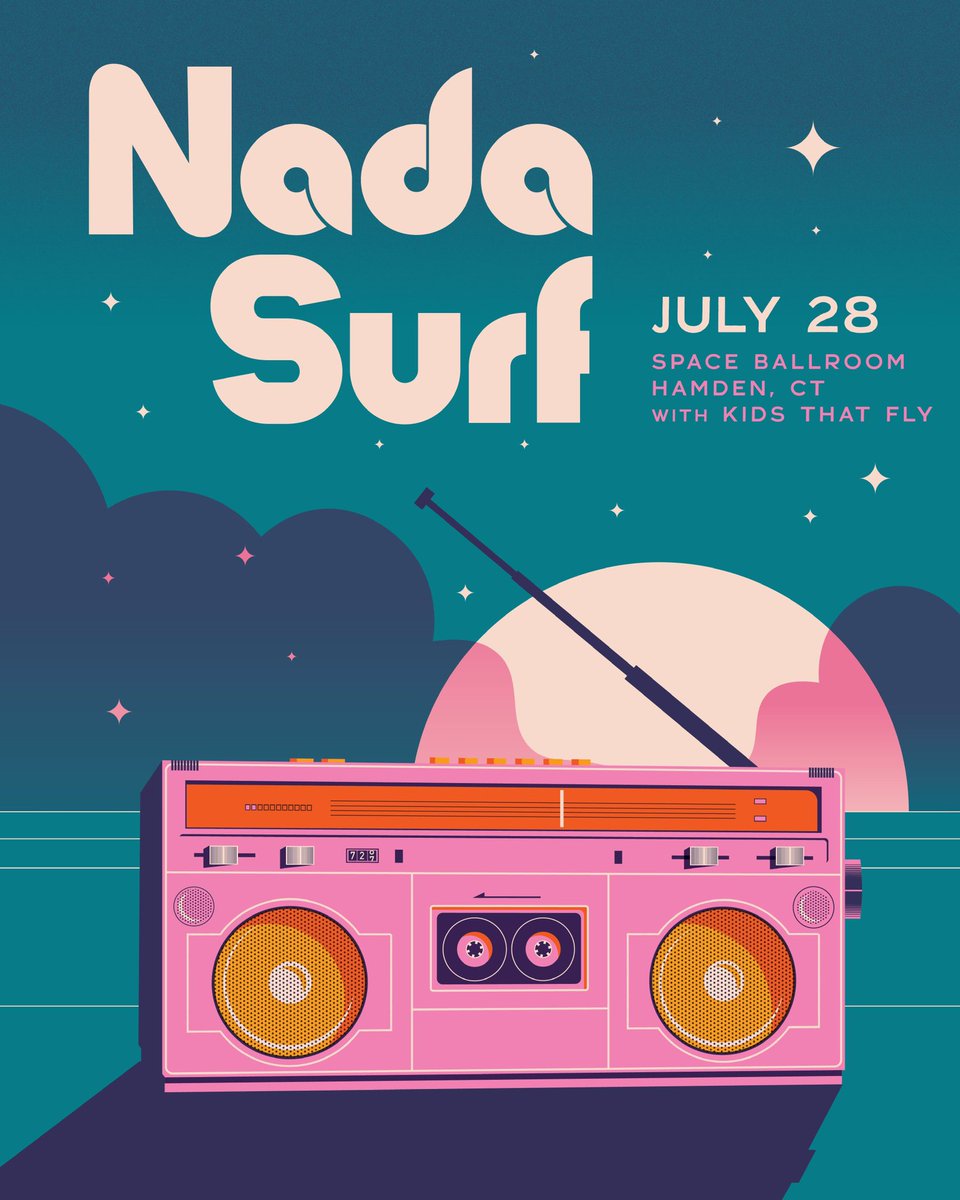 Manic Presents (@manicpresents) on Twitter photo Nada Surf plays at <a href="/spaceballroom/">Space Ballroom</a> NEXT MONTH on July 28th with Kids That Fly! Tickets are going fast 💨
Get yours NOW: bit.ly/NadaSurf_SB22 Nada Surf plays at <a href="/spaceballroom/">Space Ballroom</a> NEXT MONTH on July 28th with Kids That Fly! Tickets are going fast 💨
Get yours NOW: bit.ly/NadaSurf_SB22