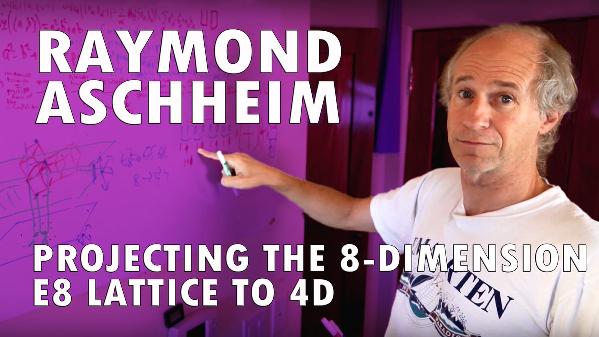 emergencetheory's tweet photo. In this video, QGR Senior Research Scientist Raymond Aschheim explains how we project geometrical objects from a higher dimension to a lower one & specifically how we project the 8-dimensional E8 lattice to a 4D quasicrystal. #QGR #STEM #physics
https://t.co/0CHNSEbRoy https://t.co/5qCVFc6dJ9