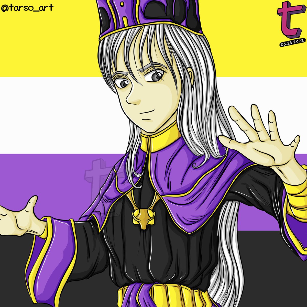 Saulo_Olivos's tweet photo. Seguimos publicando mis personajes inspirados en las diversas banderas del orgullo LGBTIQ+ #peruvianillustrator #peruvianillustration #Pride2022 #pride2022🏳️🌈 #orgullo2022🏳️🌈 #lgbtiqpride🌈 #nonbinarypride2022🏳️🌈 https://t.co/tsmzMeA5A5