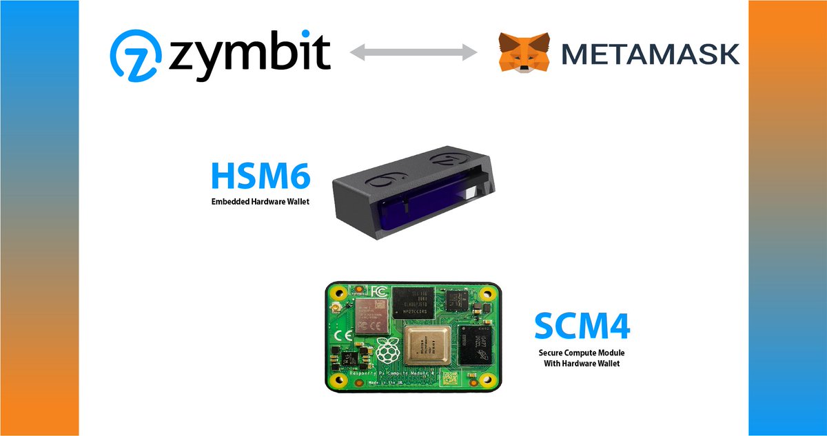 zymbit's tweet photo. Weโre improving your #integration experience!
HSM6 and SCM4 have a lot of application use, so we are making our #HDwallets @metamask compatible!
#zymbit #embedded #developer #secure #IoT #blockchain #raspberrypi #metamask #development #tech #cryptocurrency https://t.co/fe48hfq2m6