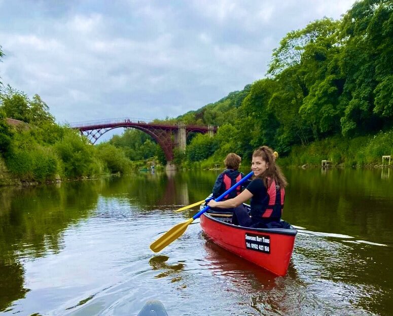 HireCanoe's tweet photo. The best way to see the world famous iron bridge is from the river! Paddle underneath on our canoe, kayak, mini raft and mega SUP hire. Call 01952 427150 or book online https://t.co/JzxFHJy5G1 #Gorafting #ironbridge #Ironbridgecanoehire #hirearaft https://t.co/mQVaCqwcX8