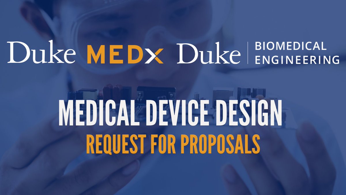 Have a medical device idea?💡Propose a project for #Duke biomedical engineering capstone students! #innovation #engineering #medicaldevices #medicine 🔗 tinyurl.com/swmzk45t
