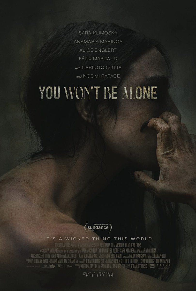 Manomatul's tweet image. JUNE 29 - FILM #1005 - YOU WON'T BE ALONE (2022)! 🎥💀🖤