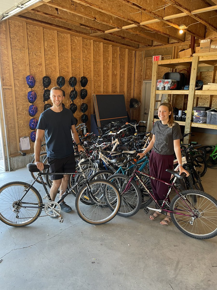 aaronbecking's tweet photo. A huge shout out and thank you to @albertabikeswap for donating bikes and the funding to fix them to the @wchslethbridge bike maintenance program! Our K&amp;E students and teachers are grateful for the donation and can’t wait to get kids out and about on bikes! https://t.co/UwSCO6mpyj