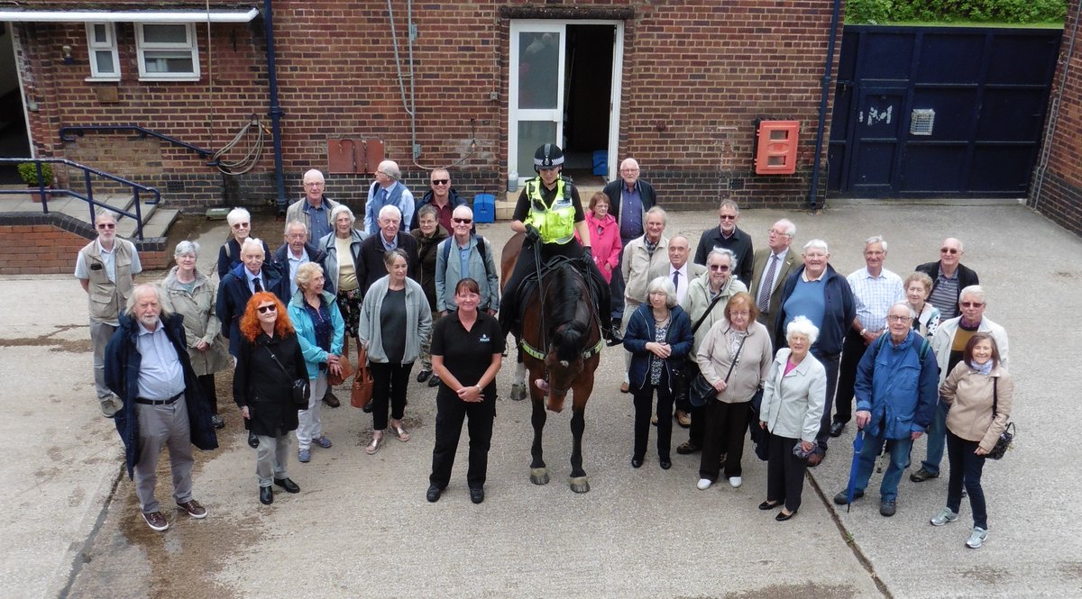 A group of our retired members enjoyed a great visit to  the stables of <a href="/MerPolMounted/">Mer Pol Mounted</a> today. Thanks to Jane and her colleagues for looking after us, and to the horses who all looked outstanding!