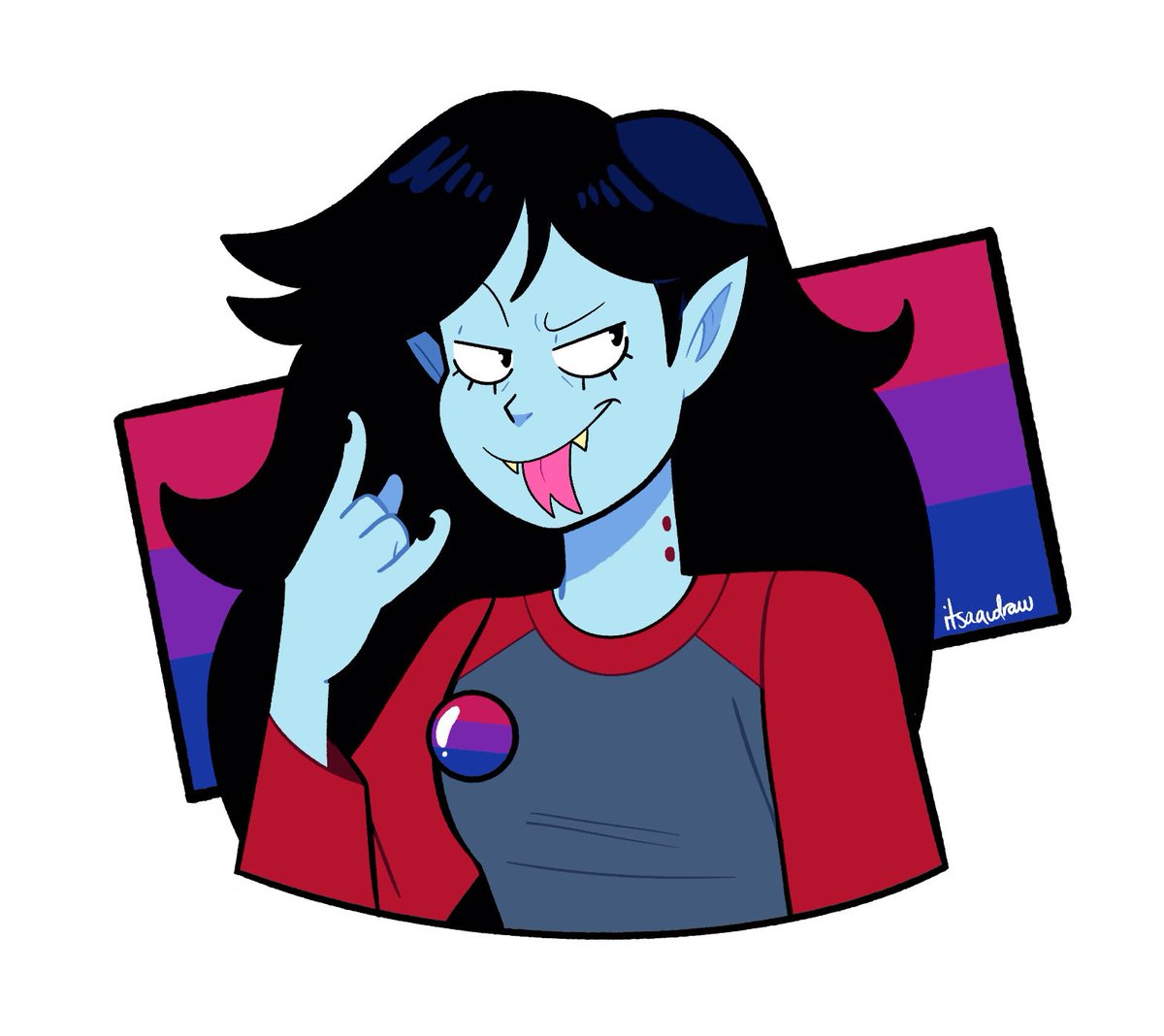 「marceline the vampire queen is bi! 」|👽 Audrameda Galaxy 🛸のイラスト