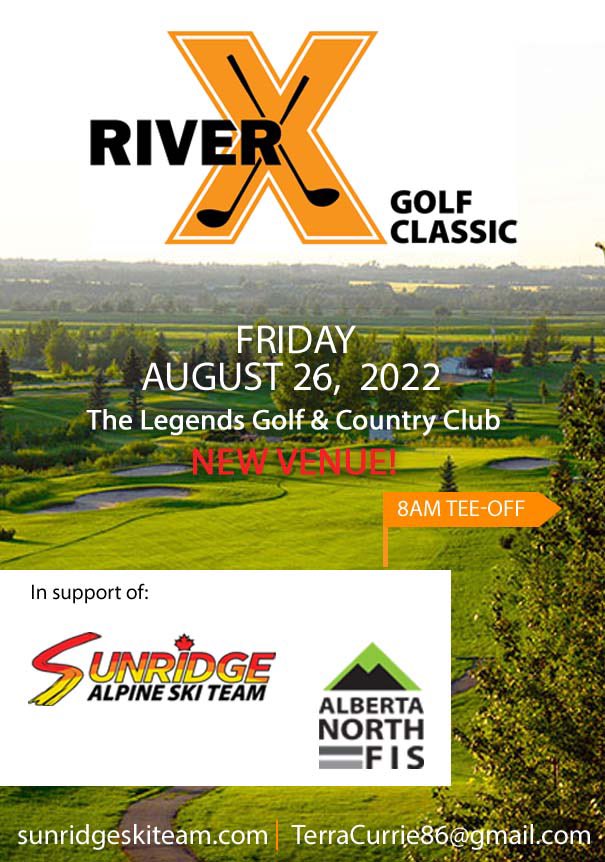 SunridgeSkiTeam's tweet photo. 5️⃣th Annual RiverX Gold Classic

🗓 Friday, August 26, 2022

🛣 NEW VENUE

⛳️ The Legends Golf &amp; Country Club

🆒 In support of:
⛷ Sunridge Alpine Ski Team
🎿 Alberta North FIS

🔗 visit link in bio https://t.co/27MKpjJ6z6

📧 Email TerraCurrie86@gmail.com

#yeg #shpk https://t.co/ImnTNdrg3A
