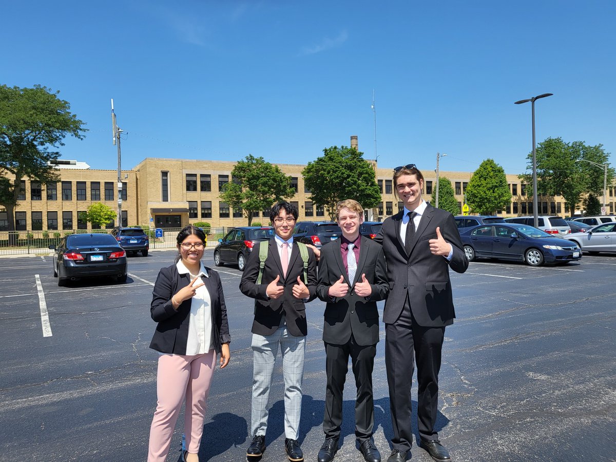 FBLA Nationals is finally here! Matilde, Mark, John, and Nick all qualified and are representing East Leyden's FBLA these next few days. Good luck! #leydenpride