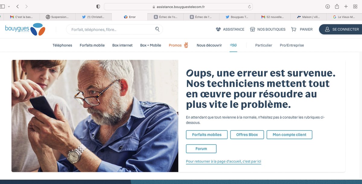 <a href="/bouyguestelecom/">Bouygues Telecom</a> J'aimerais bien <a href="/bouyguestelecom/">Bouygues Telecom</a>, vos liens ne fonctionnent pas ! Je voudrais  finaliser ma résiliation suite à déménagement et avoir un bon de retour des équipements. Bon côté des choses,  plusieurs journalistes s'intéressent à vos pratiques délictueuses, depuis mes alertes...