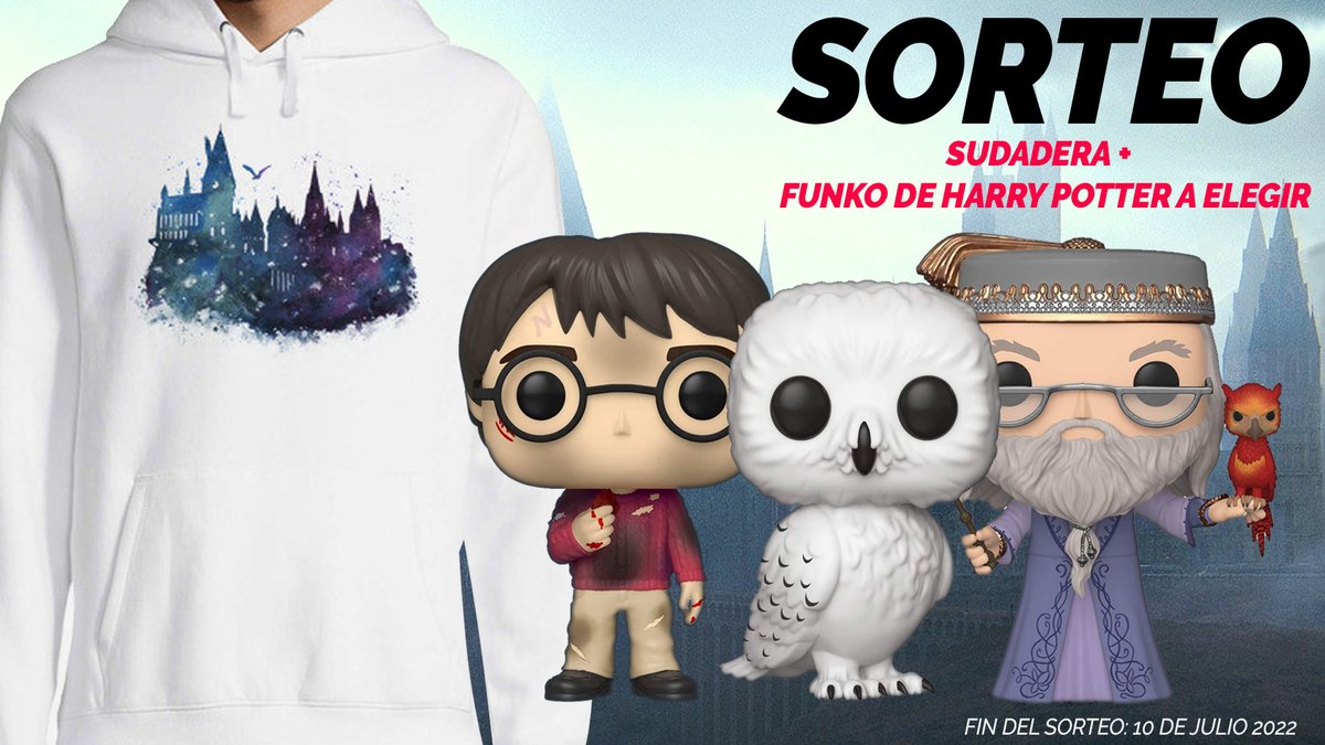 🎁⚡️SUPER SORTEO POTTERHEAD

¡RT Para participar!

Sudadera + Funko Pop a elegir
Elige tu sudadera aquí: latostadora.com/sudaderas/harr…

Finaliza el 10 de Julio