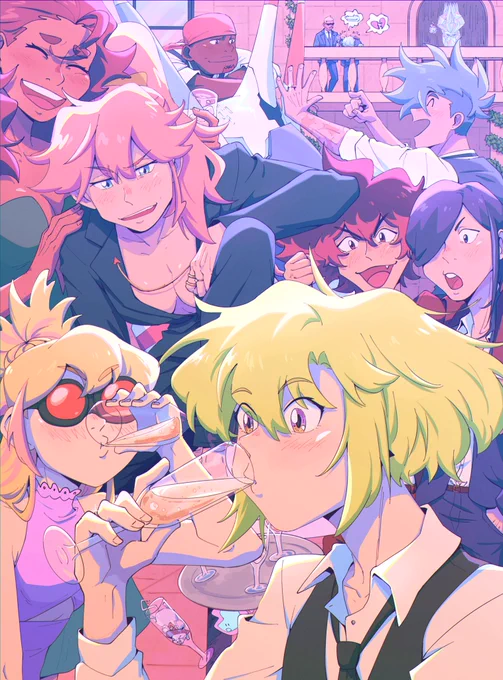 100% my favorite type of illustration to draw. no thoughts just having a blast #hxh #promare 