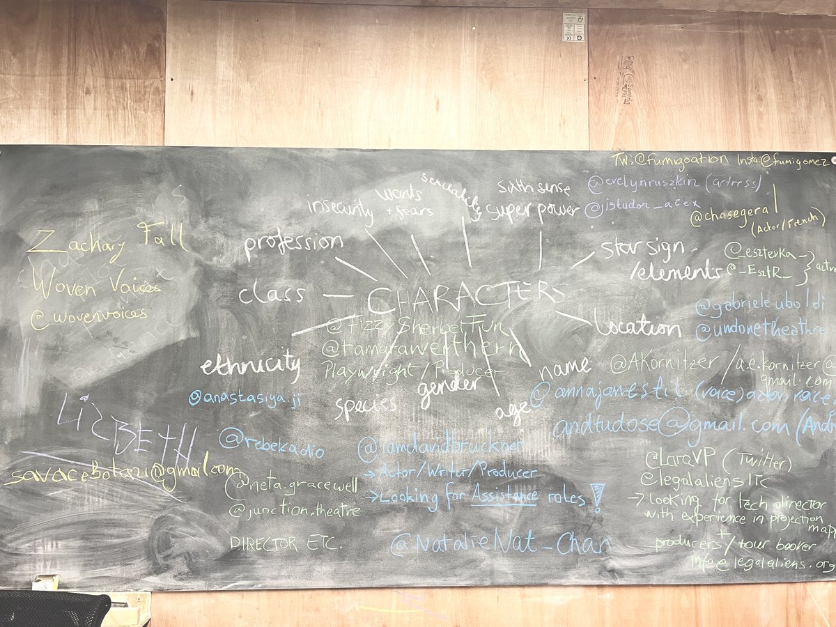 MigrantsTheatre's tweet image. THANKS to all of you who came to our first in person meeting! It was a joy to see so many of you in person! We’ll do it again soon! (DM for more legible version of the blackboard)