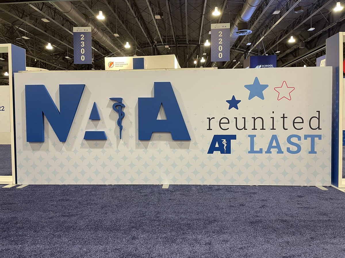 emilyhallphdatc's tweet photo. Love a good logo and motto! @NATA1950 #nata2022 #reunitedATlast https://t.co/LJVQefarIb