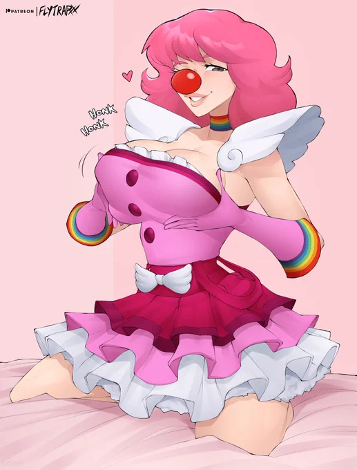 She's honking her horn(s) 🤡😏 