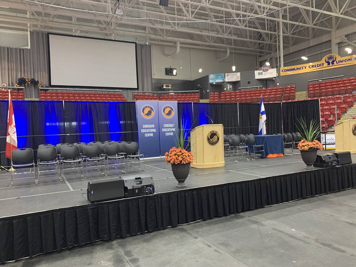 BKaulbach's tweet photo. I’m just a few hours, CEC’s   Graduation will begin at RECC.  Congratulations to the graduating class of 2022!  @CEC_news @CCRCE_NS https://t.co/qyNME8ZgNt