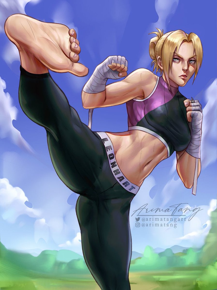 Abs, boobs, thighs and feet, I've got it all. 🤸