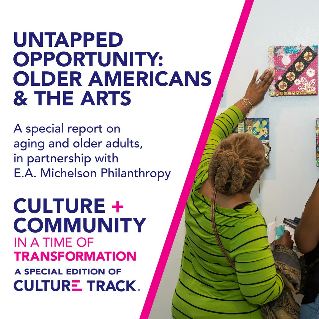 creativemoco's tweet photo. Data Data Data! @CultureTrack's latest report findings challenge the narrative on aging and the arts. Turns out older Americans desire fun, humor, social connection + more! Read all about it --> https://t.co/5t2RjKr3oy #ArtsAndAging #ArtsResearch #ArtsAnd #ArtsData https://t.co/xBCBC03FFZ