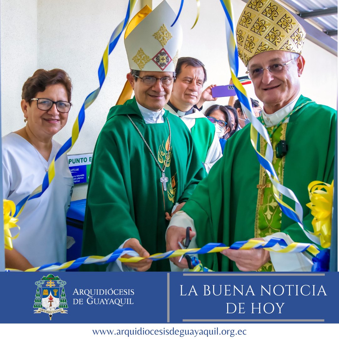 FidesOnline's tweet photo. REDIMA inaugura dispensario médico en el suburbio porteño

#REDIMA inauguró las nuevas instalaciones del dispensario María Estrella del Mar, reubicado en las calles N y la 41, suburbio de #Guayaquil.
🌐 Ver la nota en: https://t.co/VKrO97qWSR

#IglesiaAlDía #FidesOnline https://t.co/7fhbUzEvA4