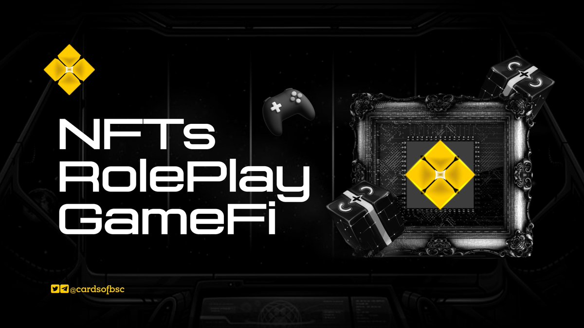 cardsofbsc's tweet photo. First of a kind NFTS role-play (RP) story mode GameFi (play2earn). Collectibles are released following roadmap activations and are not limited to a collection. Watch out for our first initial minting event, subscribe to COB community https://t.co/SF7nlJo0Qr

#cardsofbsc #GameFi https://t.co/itAtA5pIV6