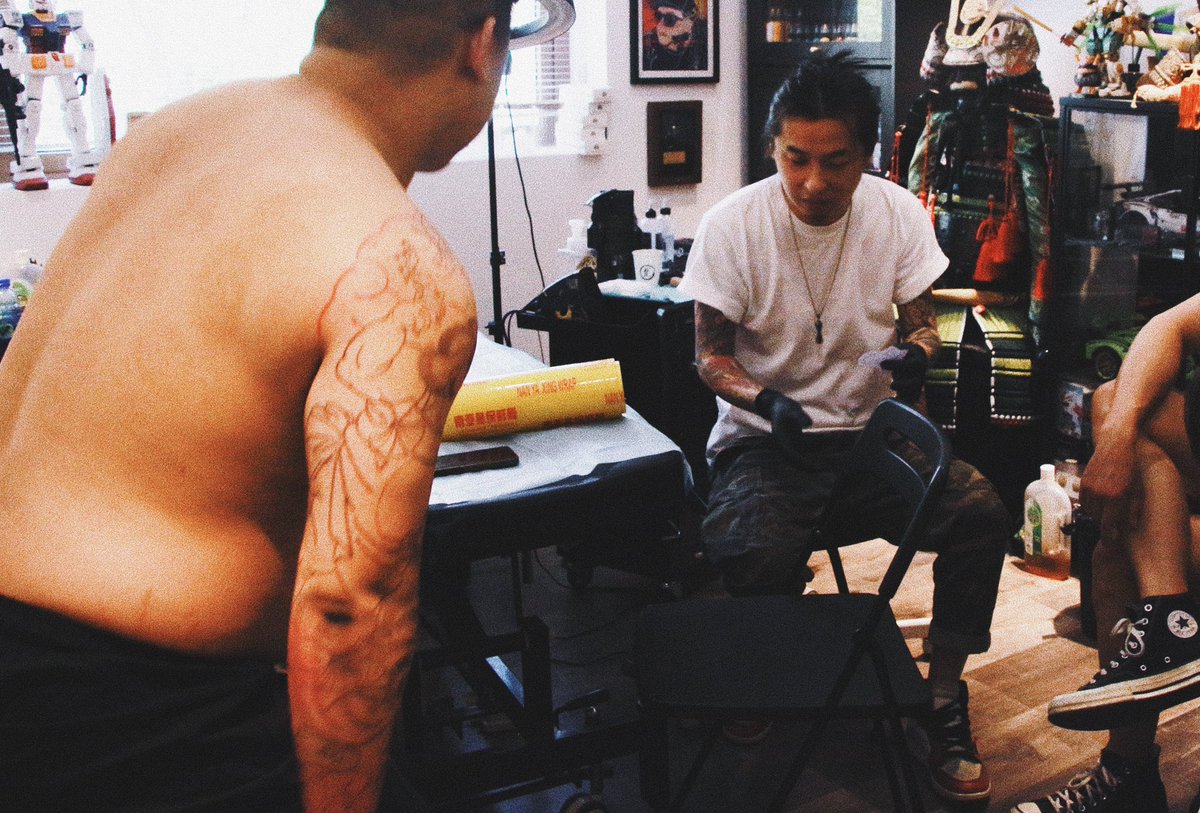 yintattoo's tweet photo. 每日工作花絮
#tattoo #刺青師 #纹身 https://t.co/UrLcr73eof