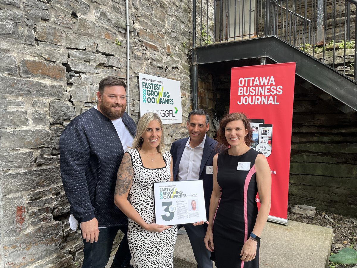 After some weather delays, we were so happy to be able to attend <a href="/obj_news/">Ottawa Business Journal</a>  Fastest Growing Companies award ceremony! gofor was named #3 in 2022 with 1,382% growth over the last 3 years.

It was wonderful to be able to celebrate this award in person this year! Thank you, OBJ!