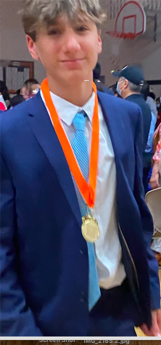 Celebrating the end of elementary school on Benjamin's graduation! Congrats to Benny for all his accomplishments &amp; looking forward to <a href="/BCSSAthletics/">Bill Crothers SS - Athletics</a> #grad2022 🏅🎓