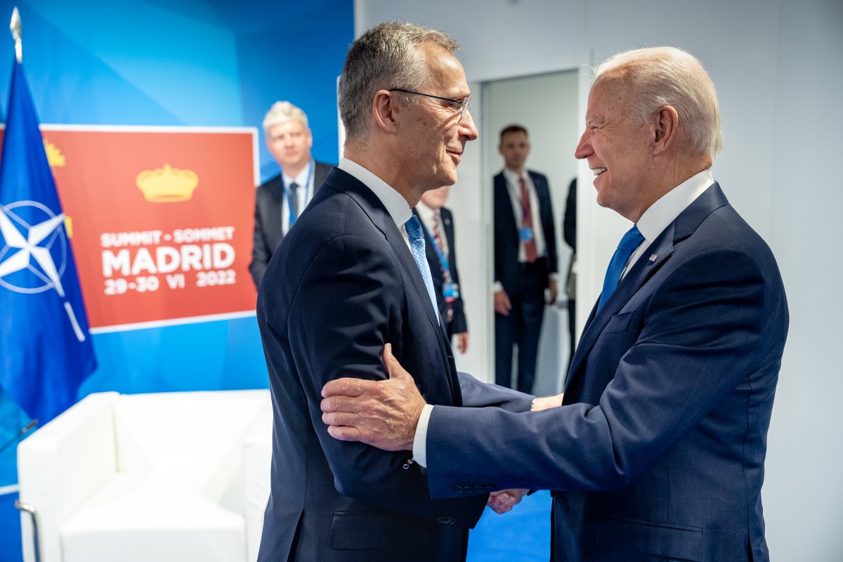 Earlier, I joined NATO Secretary General Stoltenberg to kick off a historic summit. We'll approve a new NATO Strategic Concept, reaffirming the unity and capability of our Alliance to defend every inch of NATO territory. Because an attack against one is an attack against all.