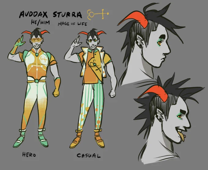 29. AUDDAX STURRA 

Vyr's descendant! Dax is a TwinSticks personality who dabbles in a bit of everything. Huge following and lots of views with appealing audiovisuals from his survival ability. A bit of a meathead with an ego, but loves to entertain and bring joy. Thrillseeker! 