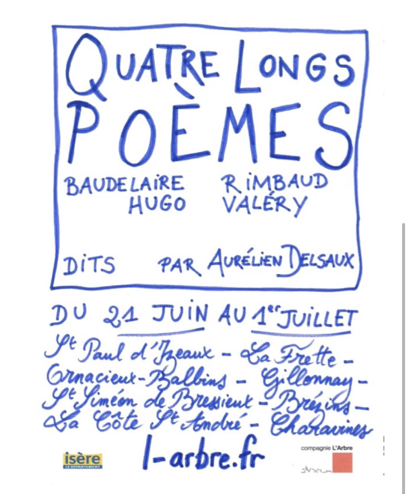 « La poésie c'est le plus joli surnom qu'on donne à la vie » Moment suspendu en cette soirée à Charavines. Merci cher Aurélien. En souvenir de notre rencontre lycéenne ⁦⁦<a href="/Champollion38/">Lycée Champollion, Grenoble</a>⁩
