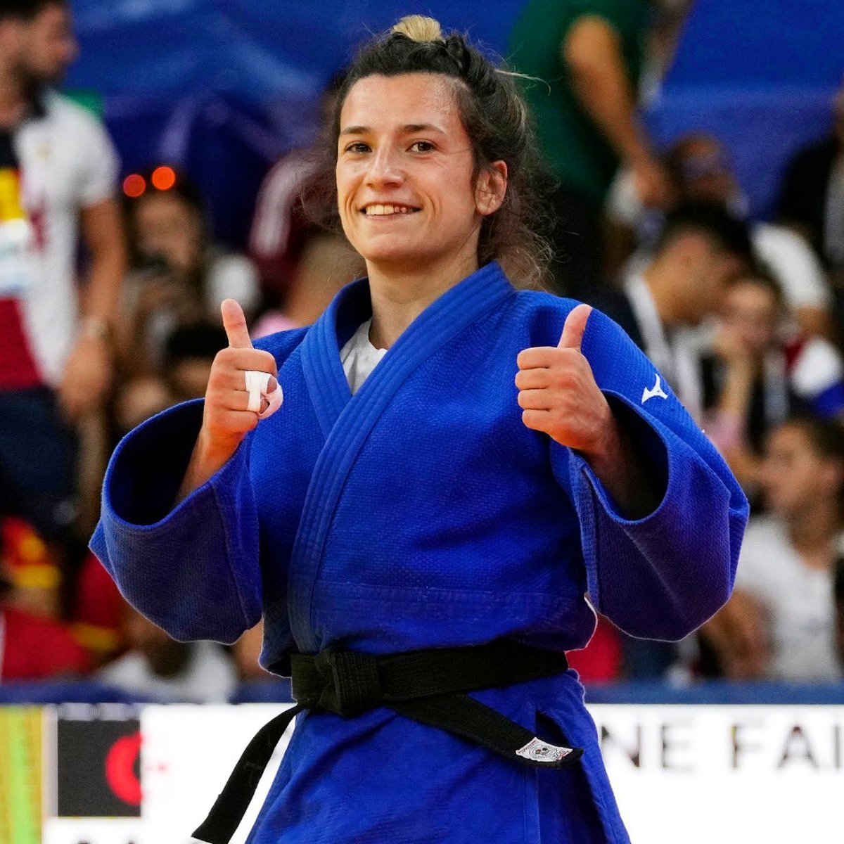 ¡BRONCE! 
<a href="/anaperezbox/">ana perez box</a> logra el bronce 🥉 en -52 kilos al ganar en el último combate a la local Faiza Aissahine 🇩🇿 por ippon y da  España la segunda medalla en judo en los Juegos Mediterráneos
#JMoran2022 #JuegosMediterraneos #Oran2022
