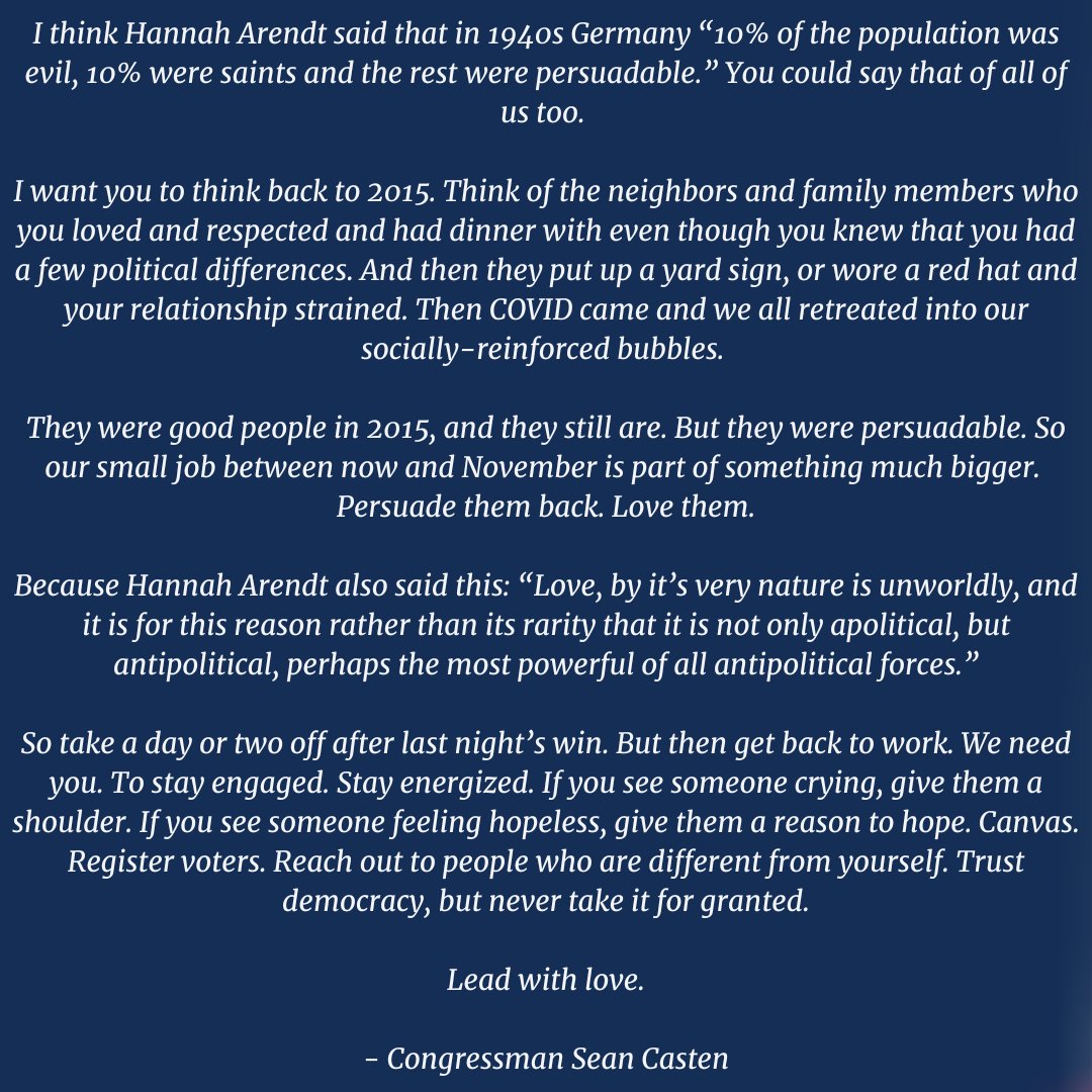 VoteCasten's tweet photo. A message from Congressman Sean Casten: https://t.co/jBYJ7Thq27
