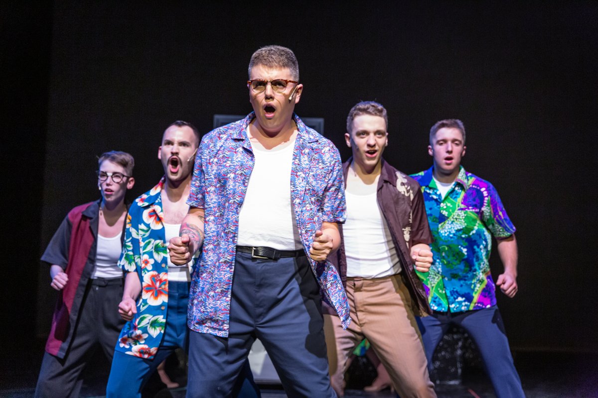 actupshows's tweet photo. Only two more chances to see "DOGFIGHT" -- June 29-30!  Tix: https://t.co/e2TQo2mrOa or call 218-477-2271
Photo credit: Dennis Krull "5foot20 design lounge"
Presented through Musical Theatre International https://t.co/m5Bi9vltar