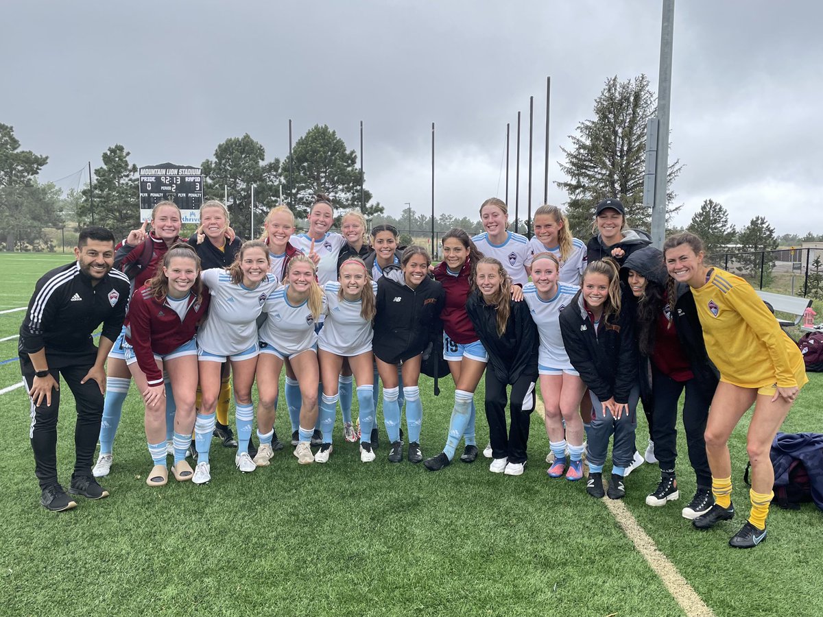 🥳 <a href="/WPSL/">Women’s Premier Soccer League</a> ROCKIES DIVISION CHAMPS!! This weekend, our Rapids Women clinched the division for a 2nd year in a row amid fierce competition &amp; have earned a trip to the Conference Championship! GO RAPIDS!!🔥🔥🔥 #CRYSCWPSL <a href="/RapidsYouthClub/">Rapids Youth Soccer</a>
