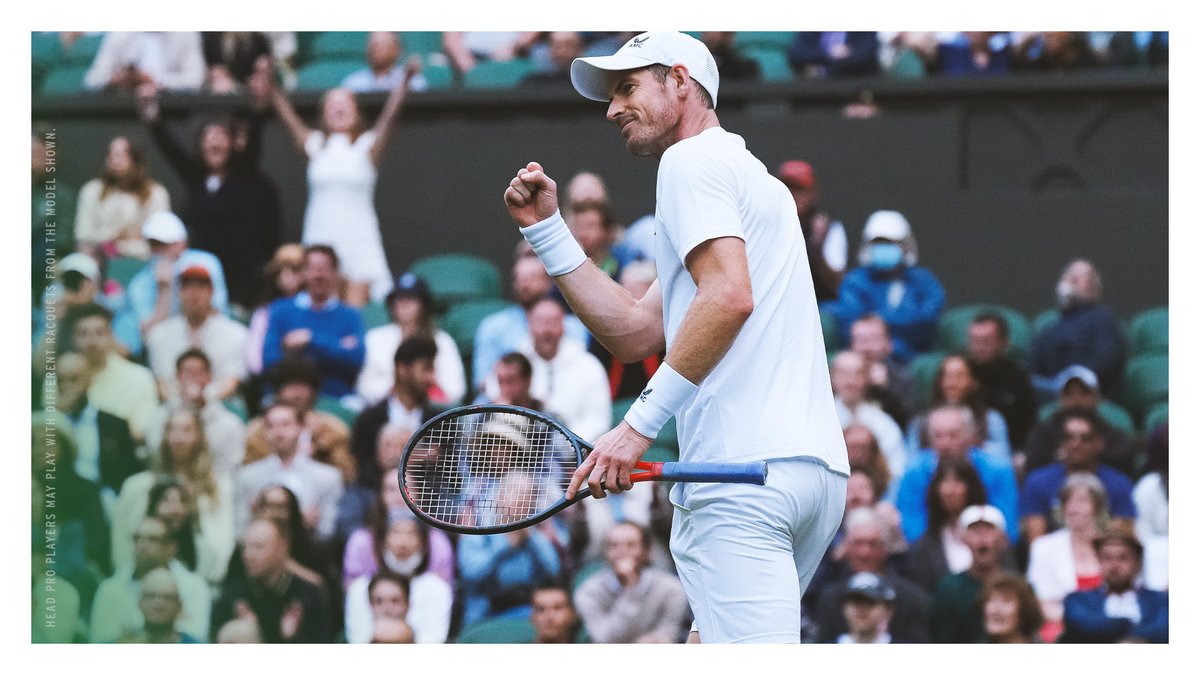 The rollercoaster of emotions during a match🗣 Thank you @andy_murray, we hope to see you on the tennis court again soon! #TeamHEAD #Wimbledon