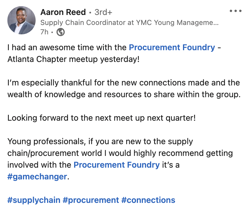 procurefoundry's tweet photo. Have you joined the Procurement Foundry yet? Get behind the red velvet rope! ⤵️
https://t.co/qdMGa3gReY
#makingprocurementcool #procurement https://t.co/z8922rBGqi