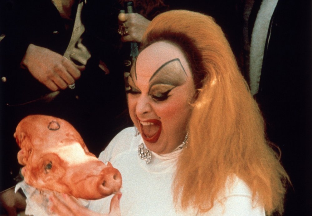 IndieWire's tweet photo. Fifty years after the release of “Pink Flamingos” and John Waters is still banned from screening the film in Hicksville, Long Island: "Technically, if they ever show 'Pink Flamingos,' Bob Shaye, the head of New Line, and I can go to prison," Waters said. https://t.co/GpJa7kcVRf https://t.co/s5GxiPymjP