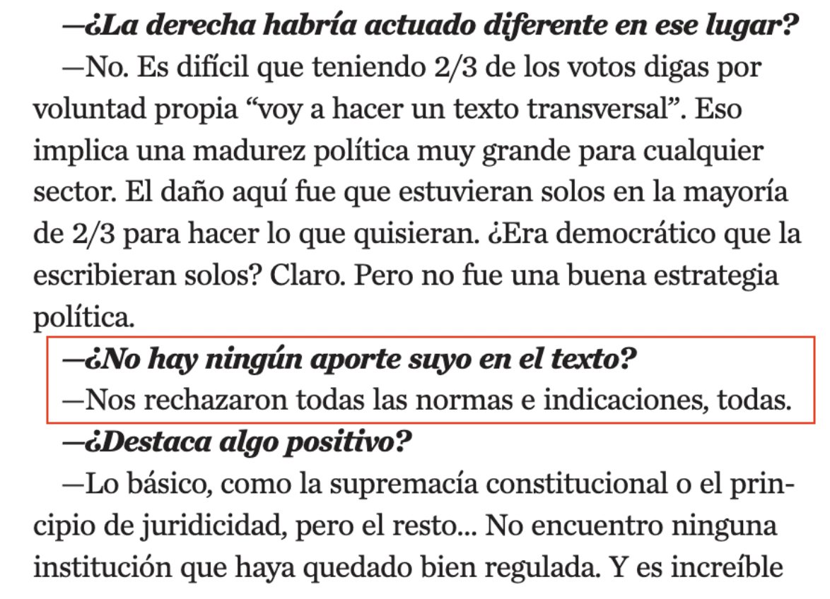 N_PrensaCL's tweet photo. 🔴 FACT-CHECKING: Convencional @mcubillossigall afirma en Revista Ya del @ElMercurio_cl que el Pleno de la @convencioncl rechazó "todas las normas e indicaciones" presentadas por la derecha. Dicha afirmación es FALSA. https://t.co/LuDT6TfqUI