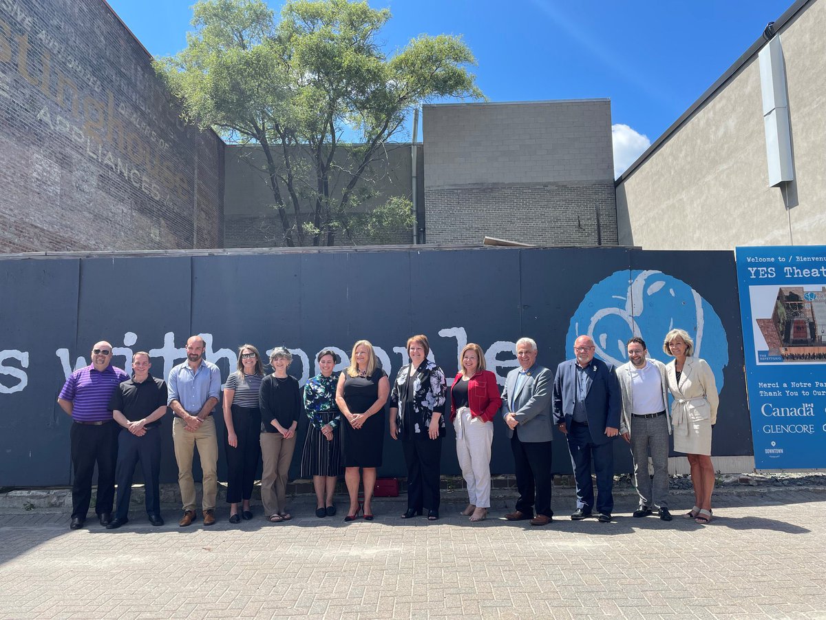 Phenomenal announcement of funding for .<a href="/YESTheatre/">YES Theatre</a> &amp; it’s #Refettorio as well as funding for the <a href="/GreaterSudbury/">Greater Sudbury</a> #PlaygroundRevitalization totalling $1.7M thank you again <a href="/VivianeLapointe/">Viviane Lapointe</a> &amp; @MarcSerreMP for your government’s continued support of key investments in our City!