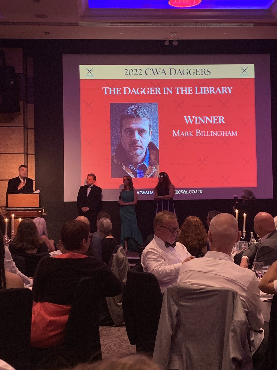 The Crime Vault (@thecrimevault) on Twitter photo Huge congratulations to <a href="/MarkBillingham/">Mark Billingham</a> for his win of the #daggerinthelibrary at the <a href="/The_CWA/">The Crime Writers’ Association</a> awards 2022! Huge congratulations to <a href="/MarkBillingham/">Mark Billingham</a> for his win of the #daggerinthelibrary at the <a href="/The_CWA/">The Crime Writers’ Association</a> awards 2022!