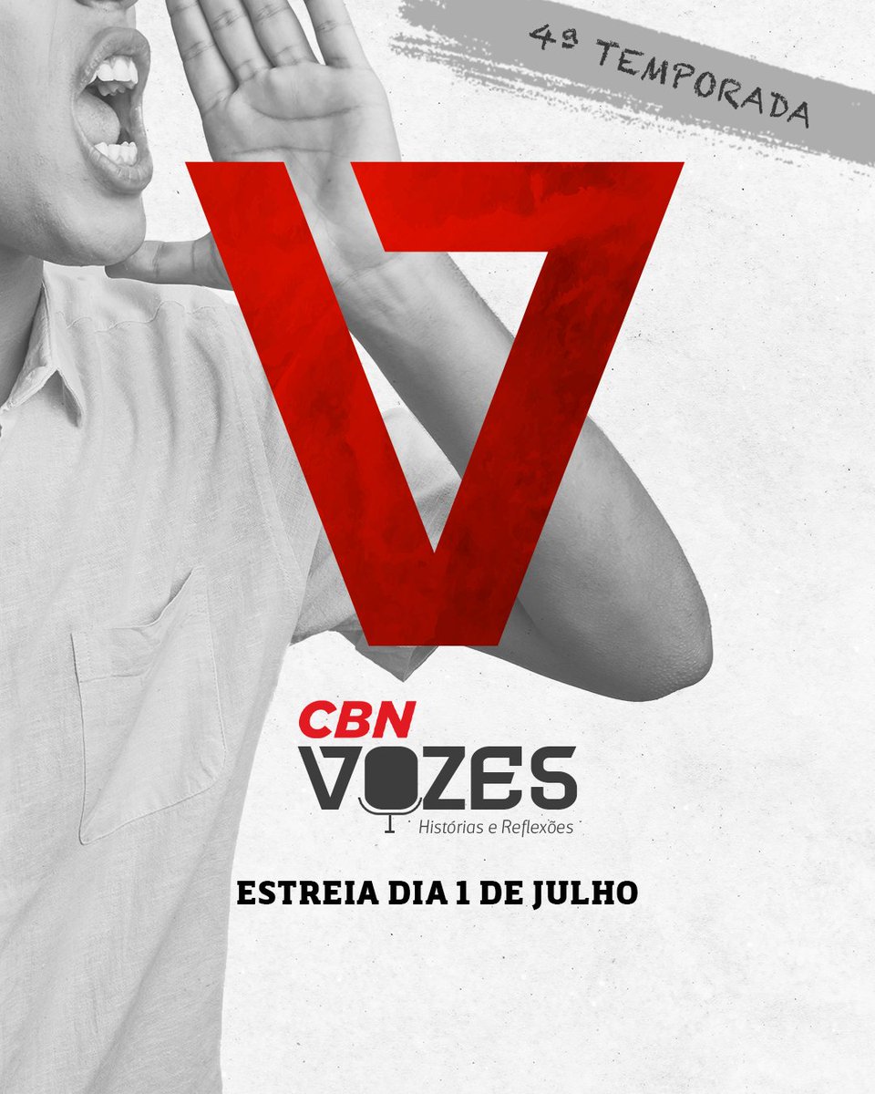 cbnvozes's tweet photo. Depois de quase dois anos, o Vozes está de volta com uma temporada fresquinha saindo do forno! A gente continua te contando boas histórias, mas dessa vez numa edição temática, com episódios independentes, mas que tem o mesmo fio condutor. Estreia sexta, 1º de julho. Acompanhe! https://t.co/4VB02qeLCT