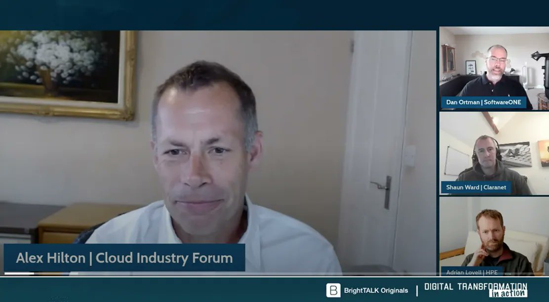 Yesterday I hosted our #digitaltransformation webinar on <a href="/BrightTALK/">BrightTALK</a>, 'Building Boundaries: How to Rein in Cloud Sprawl',  with 3 Cloud Industry Forum Members from <a href="/SoftwareONE/">SoftwareOne</a>, <a href="/Claranet/">Claranet</a> and <a href="/HPE/">HPE</a> 

Watch now:
buff.ly/3OuWN8Q
#digitaltransformation #webinar