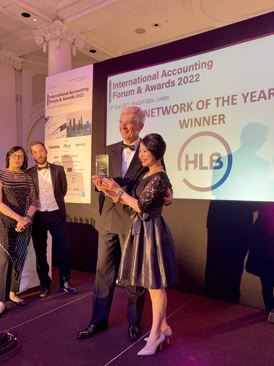 WE WON!! Congratulations to all of #teamHLB for winning the prestigious Network of the Year award by the International Accounting Forum tonight 💙 #togetherwemakeithappen #IAFA