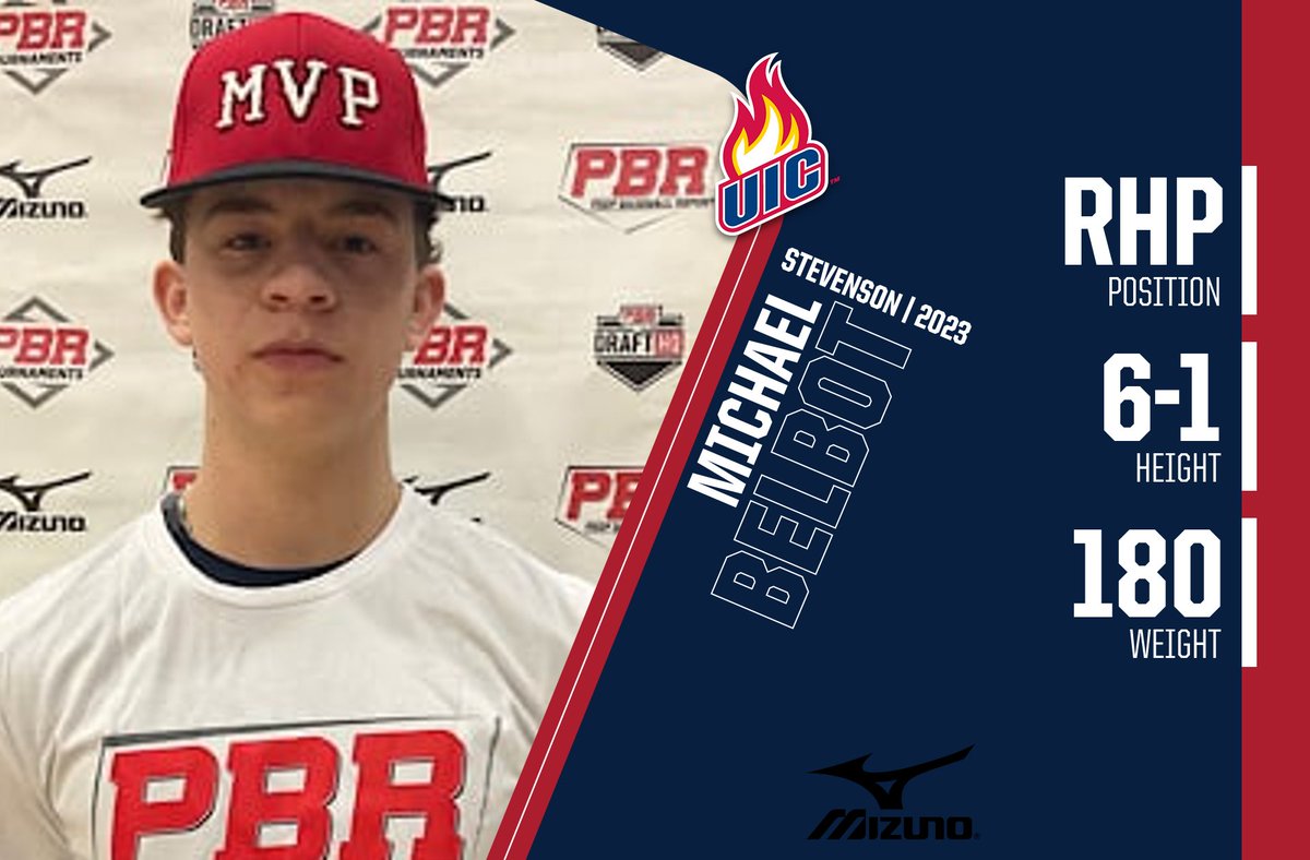 PrepBaseballIL's tweet photo. RHP Michael Belbot (Stevenson, 2023) commits to Illinois-Chicago. 

Belbot was a winner at this year's #ILPAS22 and is currently ranked No. 53 overall in Illinois. 

👤PROFILE: https://t.co/uktRKPCSWl https://t.co/exjjKDo1bJ