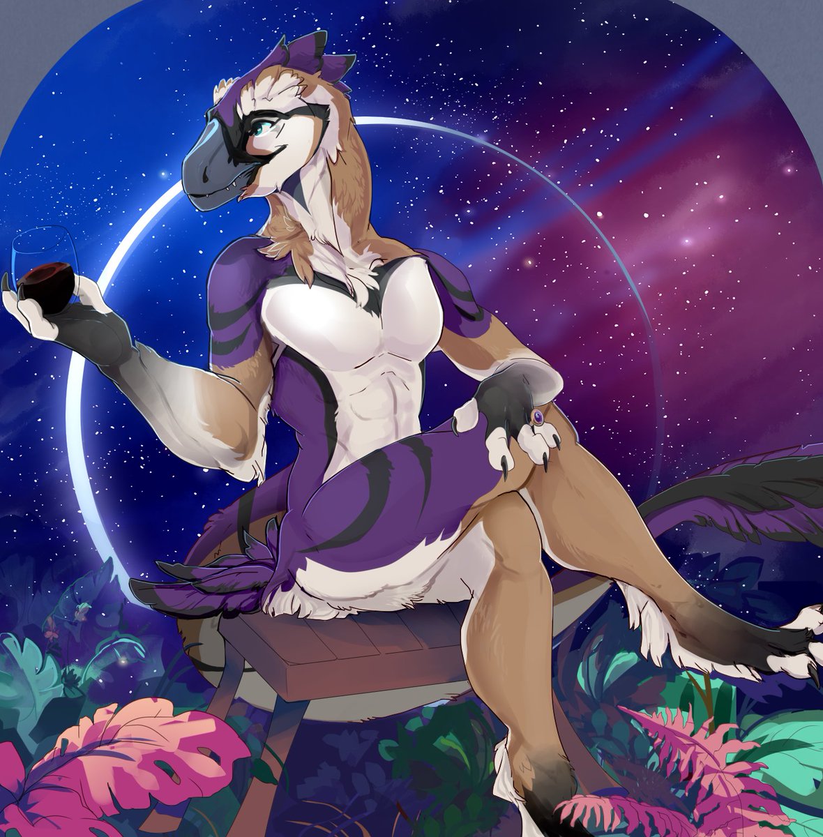 ToadaIIy's tweet image. &quot;Starlit Terrarium&quot;

Commission for the immensely wonderful 
@Crazdude