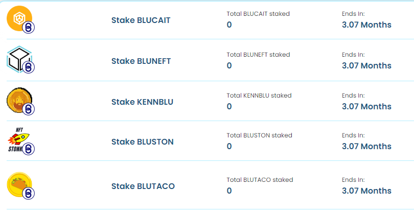 BluDAC (@bludac) on Twitter photo Bunch more 90 day pools.
Stake:
π₯π₯ BLUNEFT <a href="/neftyblocks/">NeftyBlocks</a> π₯π₯
BLUSTON <a href="/NftStonkers/">NFT Stonkers</a>
BLUCAIT <a href="/CAITtoken/">CAIT on Wax | #DeFiforAll</a>
KENNBLU <a href="/KennethBosak/">Kenneth βΏosak</a>
BLUTACO @tacowax Bunch more 90 day pools.
Stake:
π₯π₯ BLUNEFT <a href="/neftyblocks/">NeftyBlocks</a> π₯π₯
BLUSTON <a href="/NftStonkers/">NFT Stonkers</a>
BLUCAIT <a href="/CAITtoken/">CAIT on Wax | #DeFiforAll</a>
KENNBLU <a href="/KennethBosak/">Kenneth βΏosak</a>
BLUTACO @tacowax