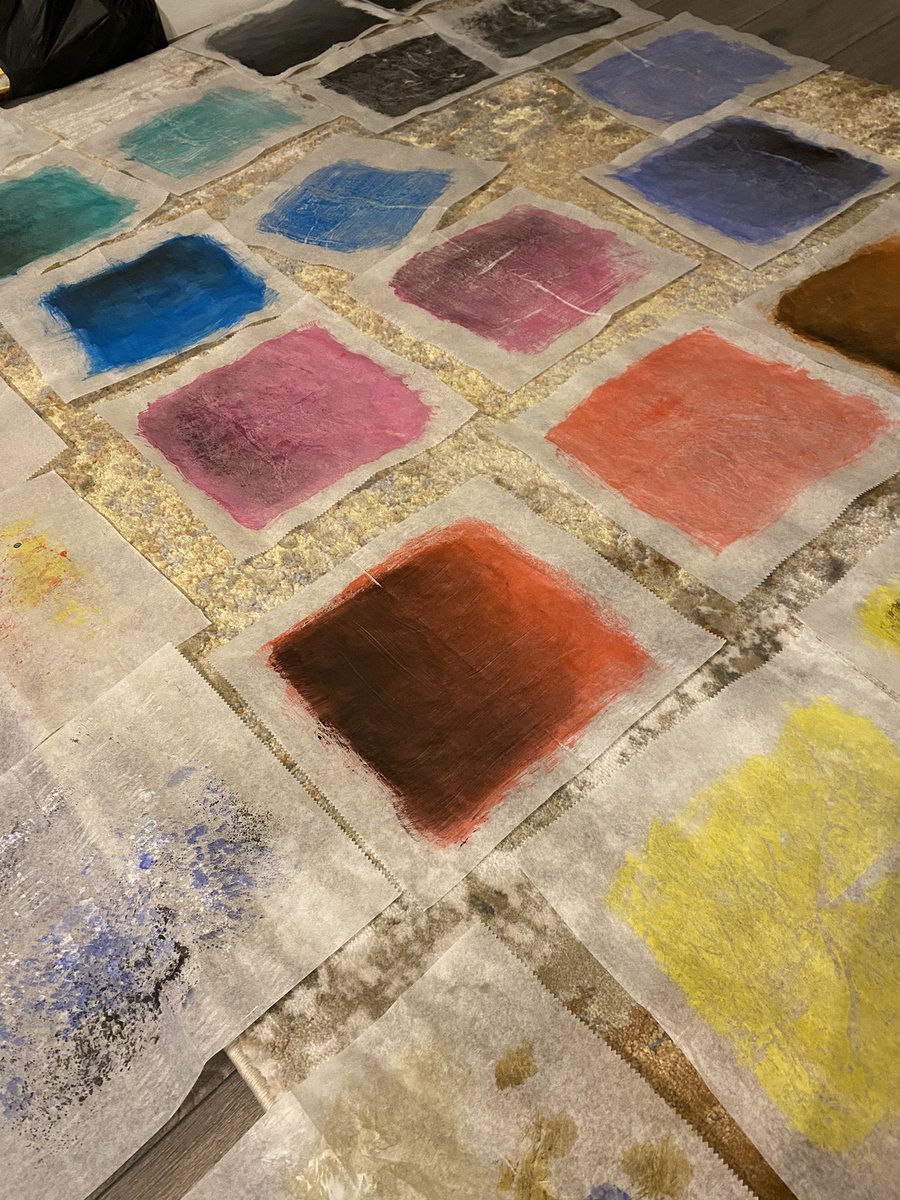 BeckyAMcCarthy's tweet photo. Colour Collage  - a bit of deli paper preparation for some mixed media fun #estemcleod #collage #art https://t.co/ZOE2ktatyt