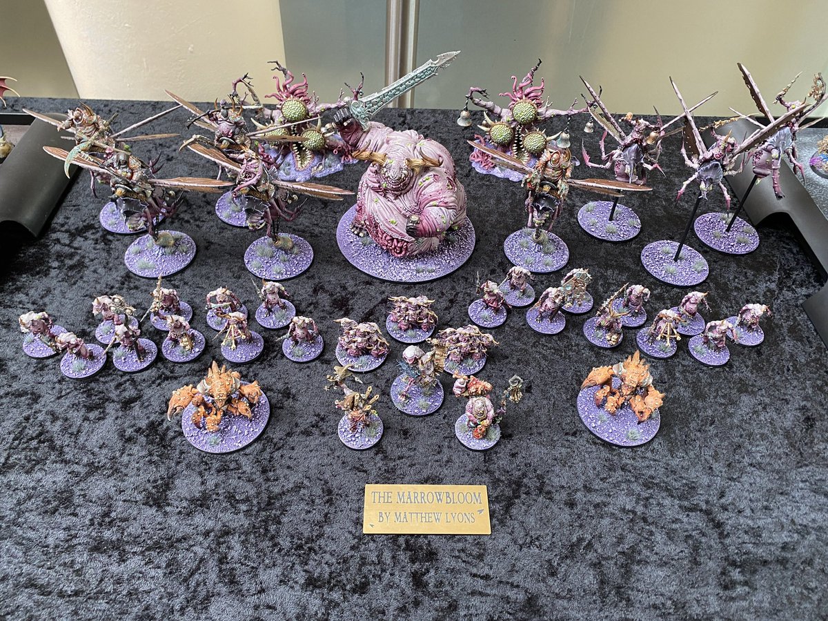 ProPainted's tweet photo. 💰 Looking to sell my large Nurgle army £950 delivered to the UK (overseas at additional postage cost) - more pics on request. Full list of models in last picture https://t.co/mkI5c17GE9