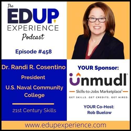 EdUpExperience's tweet photo. Hey #twitter it’s YOUR time to #EdUp

YOUR guest is Dr. Randi R. Cosentino @RandiCosentino President of the @USNCCollege 

What does the Naval community define as 21st century skills? 

Listen in to #EdUp
 
YOUR sponsor @unmudl 
 
https://t.co/UdNwq6ws1P https://t.co/cOUqNVGQ24