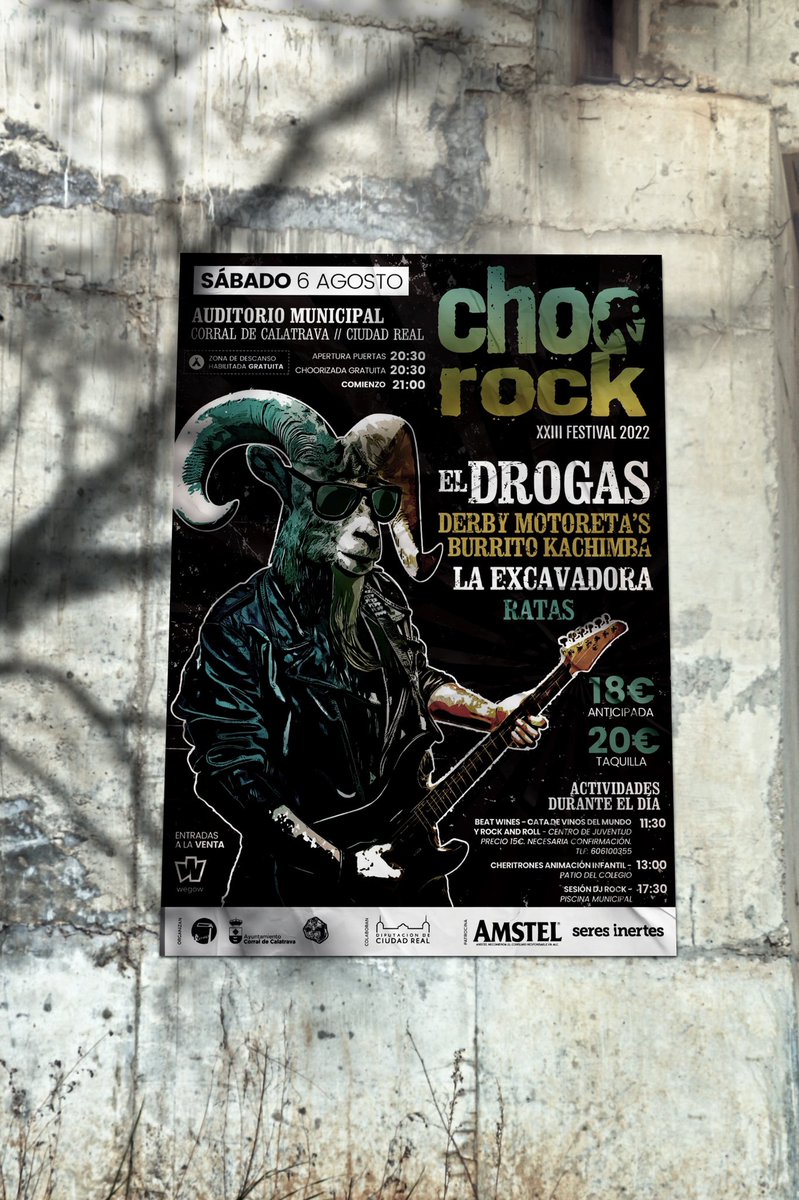 ¿Tenéis las entradas del <a href="/choorockfest/">Choorock Festival</a> ya?
18€ anticipada
20€ taquilla

windmillrockmagazine.com/choorock-2022/