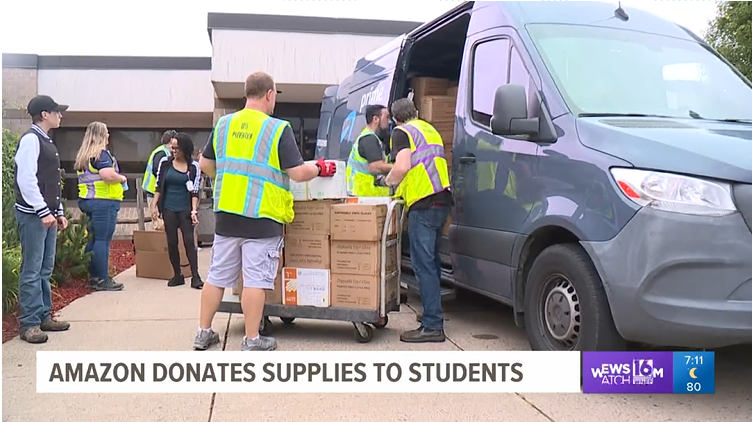 hazletoncando's tweet photo. Shout out to our Humboldt Industrial Park tenant, #AmazonAVP1, for their recent donation to the Hazleton Area School District!
Laptops, sanitation, and school supplies were given to #HASD as part of a community service initiative.
Read more here β‘οΈ: https://t.co/O7ygFqvNjc https://t.co/LvBc2qUElN